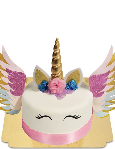 HappyKuchen.de Gateau Licorne ailée sans gluten, bio et vegan - 1