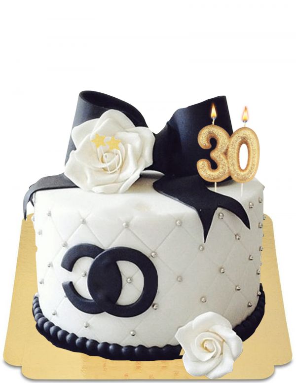 HappyKuchen.de Gâteau Chanel fashionista deluxe vegan, bio et sans gluten - 1