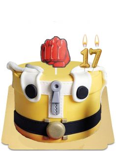  One Punch man Kuchen zur Rettung vegan, glutenfrei - 1