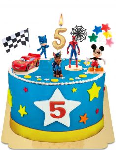  Kuchen für Jungen Paw Patrol, Spiderman, Mickey, Cars, Pyjamahelden glutenfrei - 1