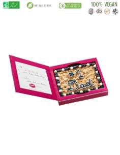 HappyKuchen.de Boite à Cookie géant personnalisable bio, sans sucre à IG bas, végétarien et sans gluten - 1